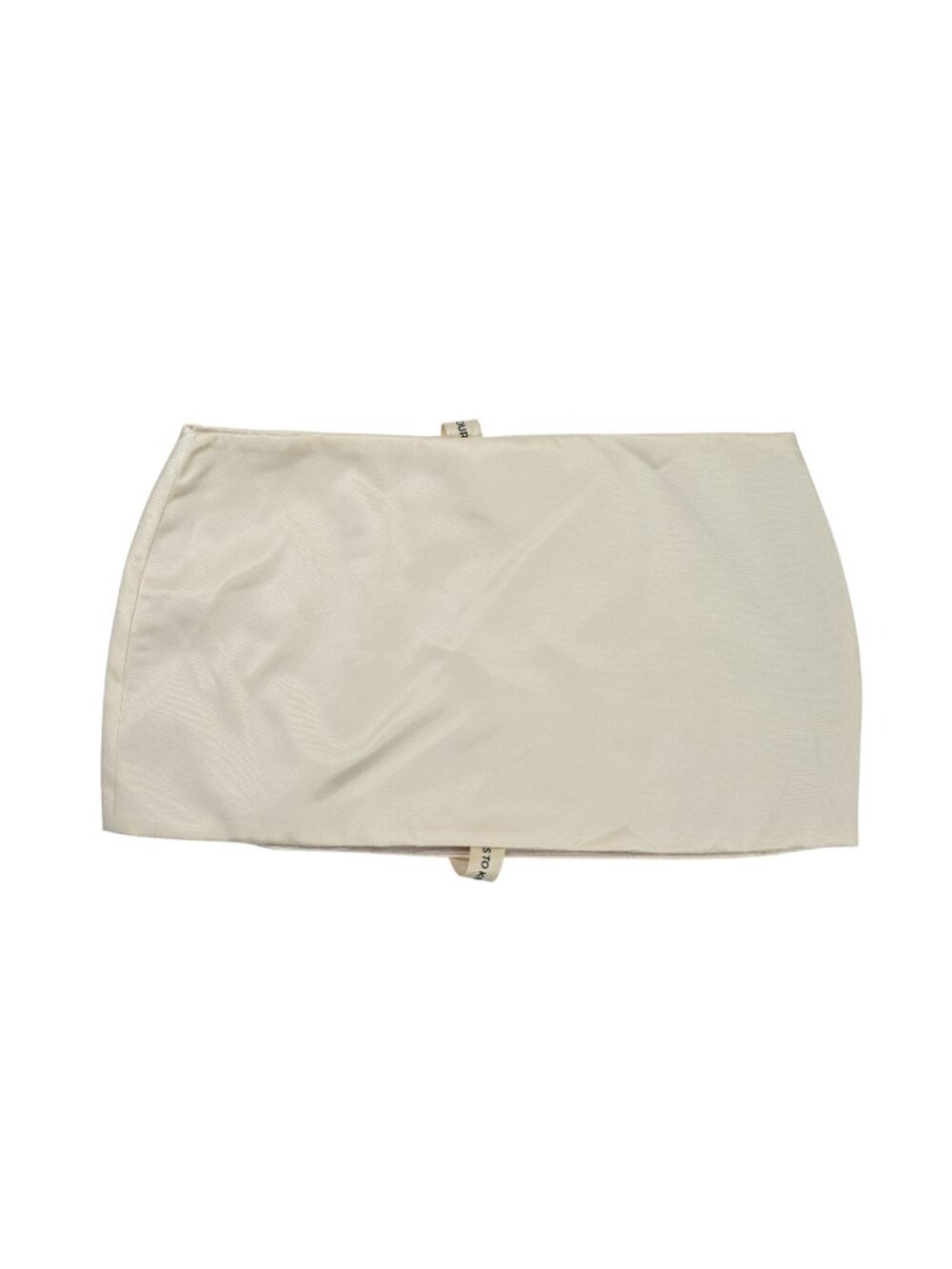 Mars the Label Fiora Satin MIni Skirt in Stone